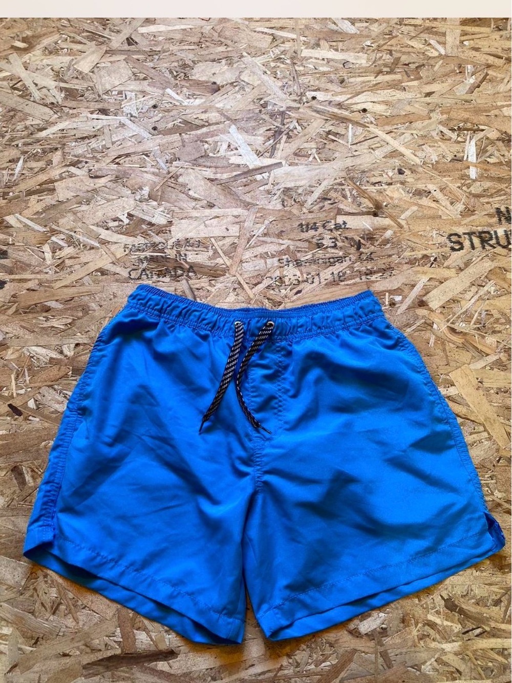 Men's Pop Man Quick-Dry Swim Trunks in Bright Blue